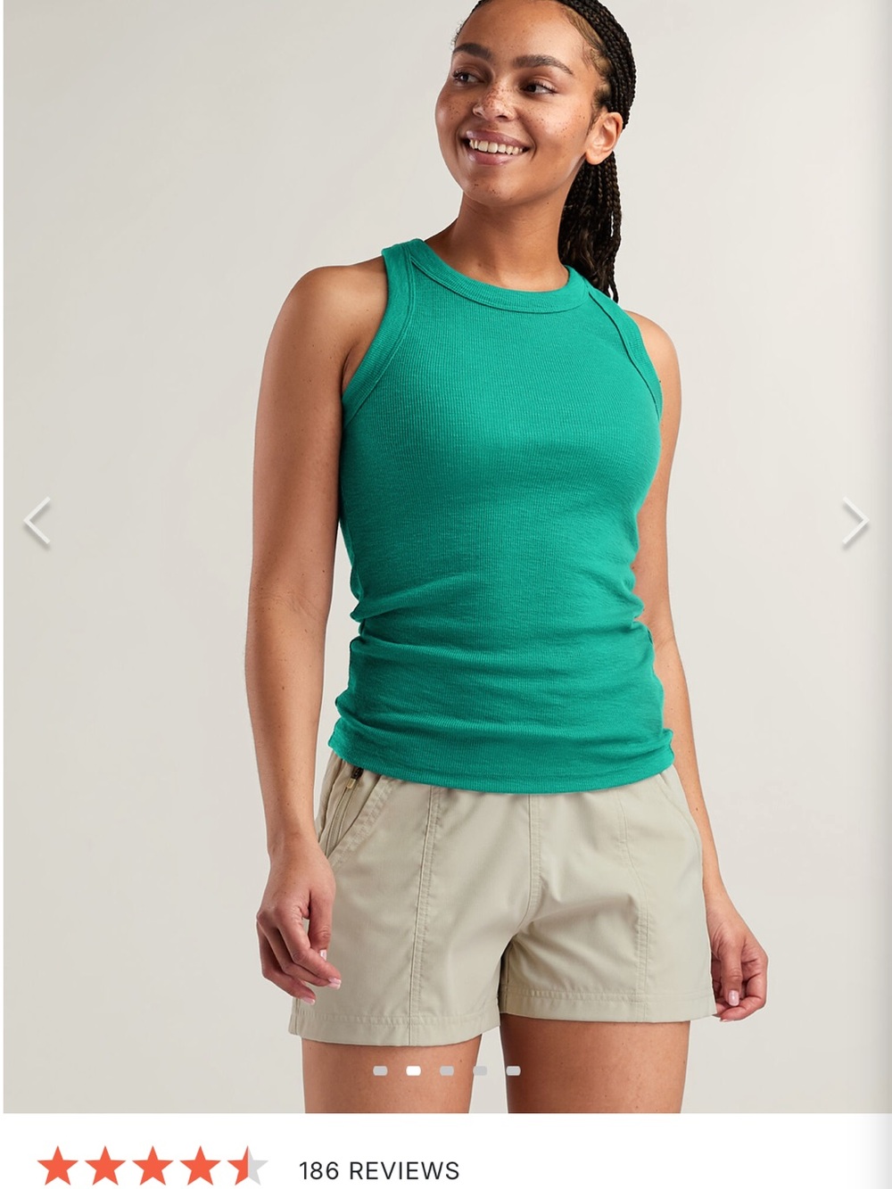 Title Nine Ribbed Tank Top in TealTitle Nine Headlands ribbed tank/Racerback